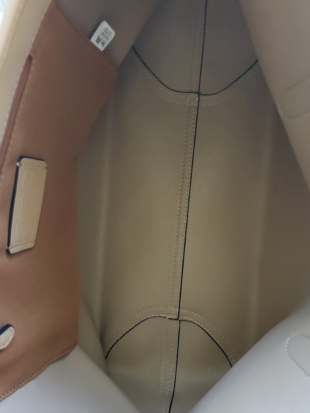 Coach Pastel Pink Signature Canvas Tote with Scarf Accent - Picture 11 of 16